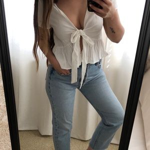 Tie Front Brandy Melville top